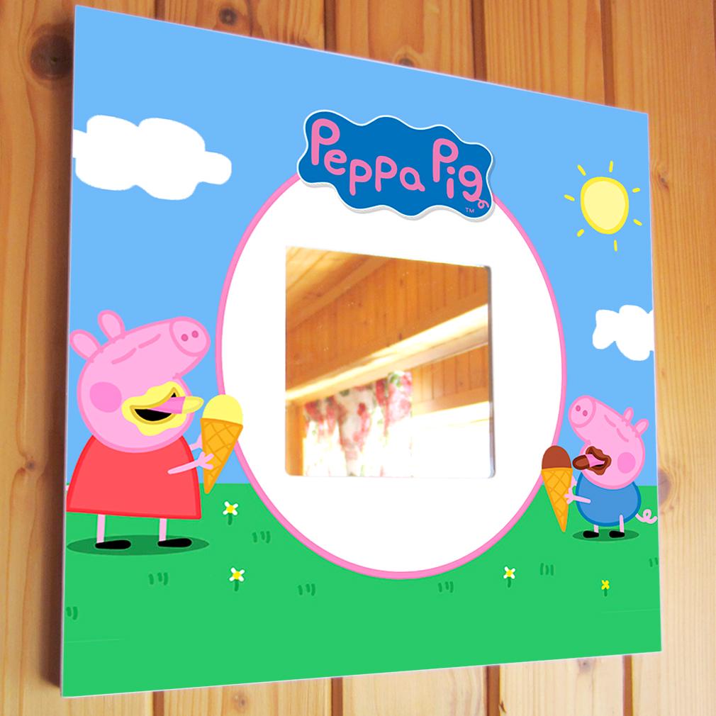 Зеркало декоративное "Peppa Pig" 260х260 мм (M03397) Зеркало декоративное "Peppa Pig" 260х260 мм (M03397)