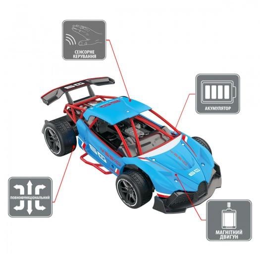 Автомобиль Gesture sensing Dizzy 1:16 с р/у Голубой (SL-285RHB-ks) - фото 4