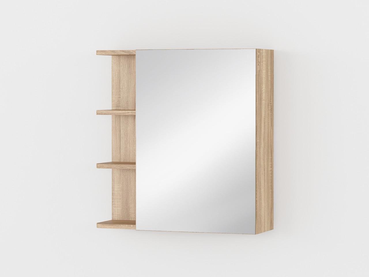 Дзеркало у ванну кімнату My Room VK-51 з полицями 620x640x208 мм Дуб сонома (4389749369874609726987487)
