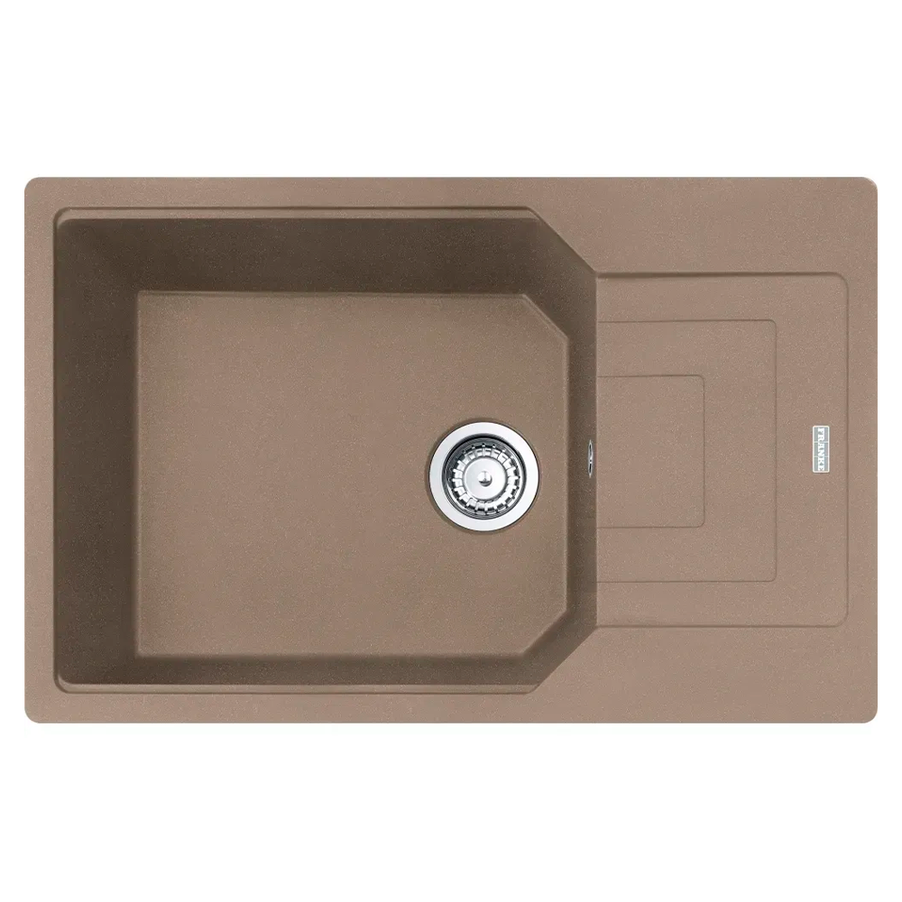 Мойка кухонная с крылом Franke Urban UBG 611-78 XL прямоугольная фрагранит 780х500 мм Almond (114.0701.800)