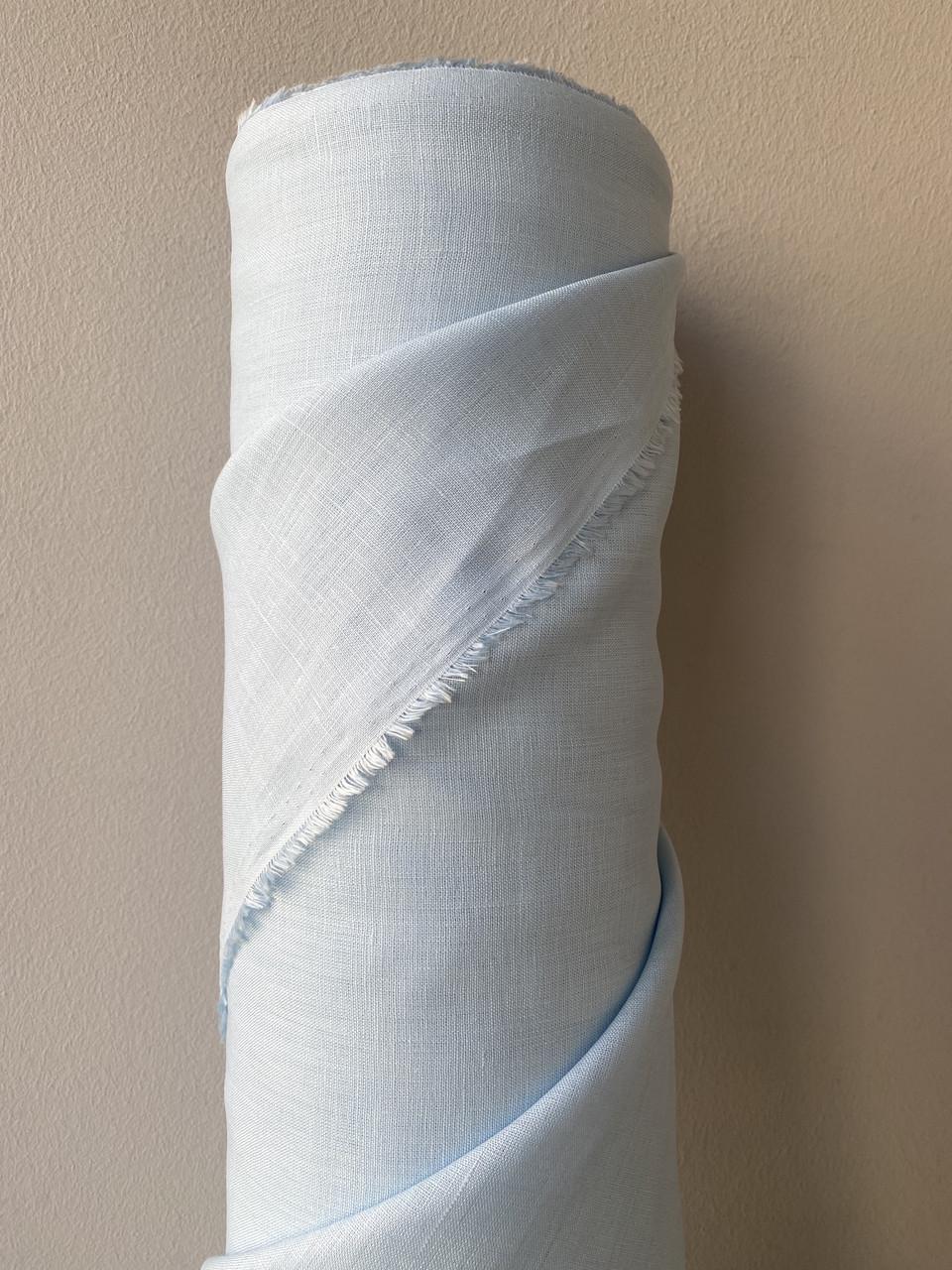 Тканина LINEN PLUS 100% льон 143 см 1347 Світло-блакитний - фото 5 Тканина LINEN PLUS 100% льон 143 см 1347 Світло-блакитний - фото 5