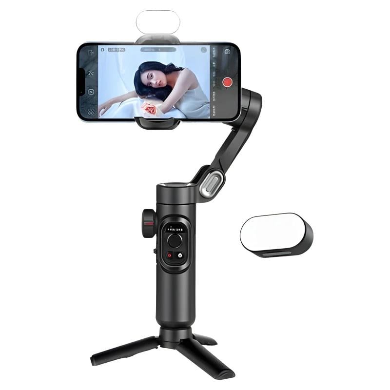 Стабілізатор триосьовий AOCHUAN Professional Gimbal Stabilizer для Smartphone SMART XE з Led лампою Black (110/1)