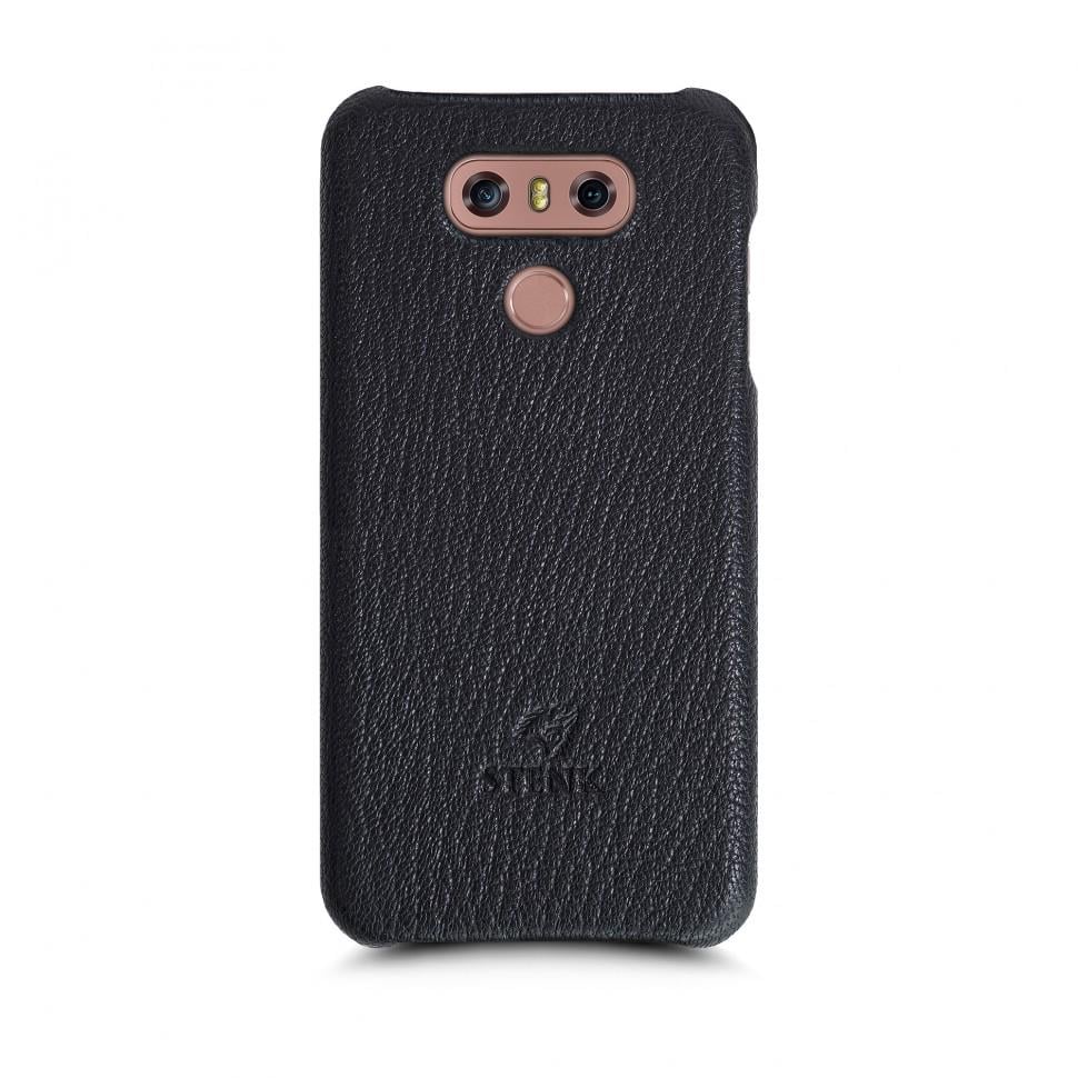Кожаная накладка Stenk Cover для LG G6 Черный (69303)