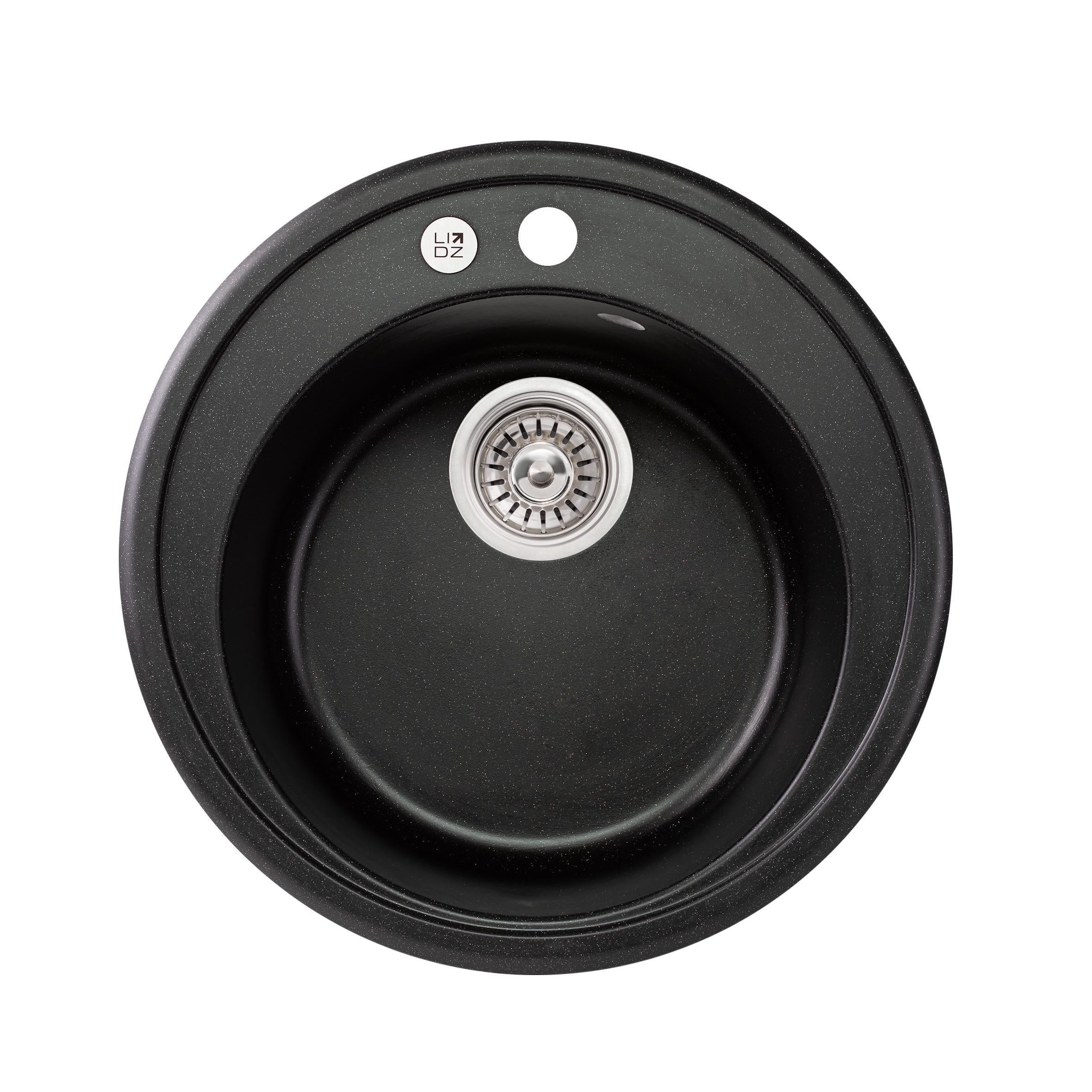 Мойка для кухни Lidz D510/200 BLM-14 (LIDZBLM14D510200)