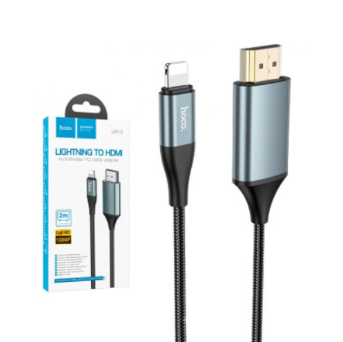 Переходник Hoco Lightning to HDMI 2 м 4K для iPhone/iPad (22003-01_458)