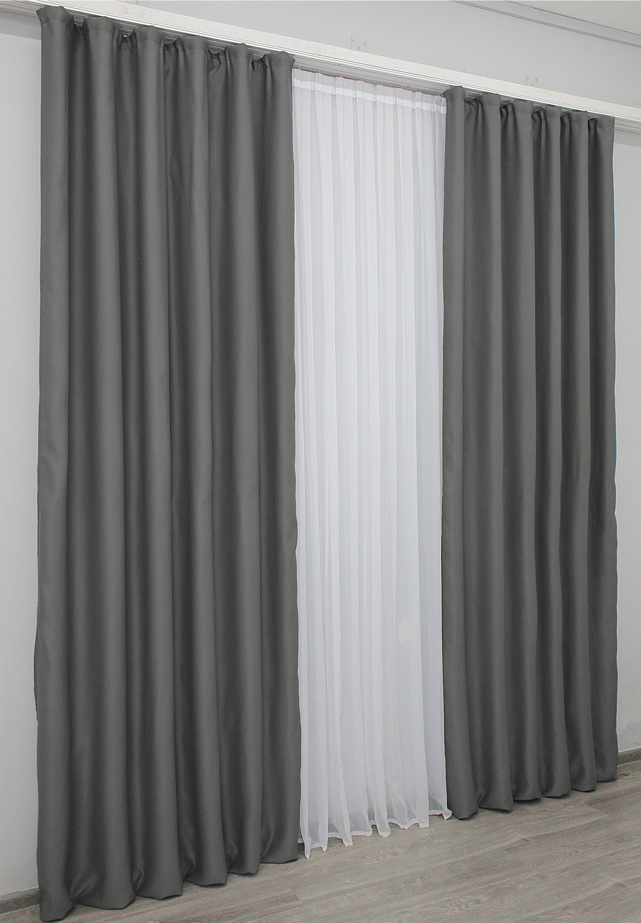 Комплект штор VR-Textil Fusion Dimout № 793ш блэкаут 150х270 см 2 шт. Графитовый (30-581) - фото 5 Комплект штор VR-Textil Fusion Dimout № 793ш блэкаут 150х270 см 2 шт. Графитовый (30-581) - фото 5