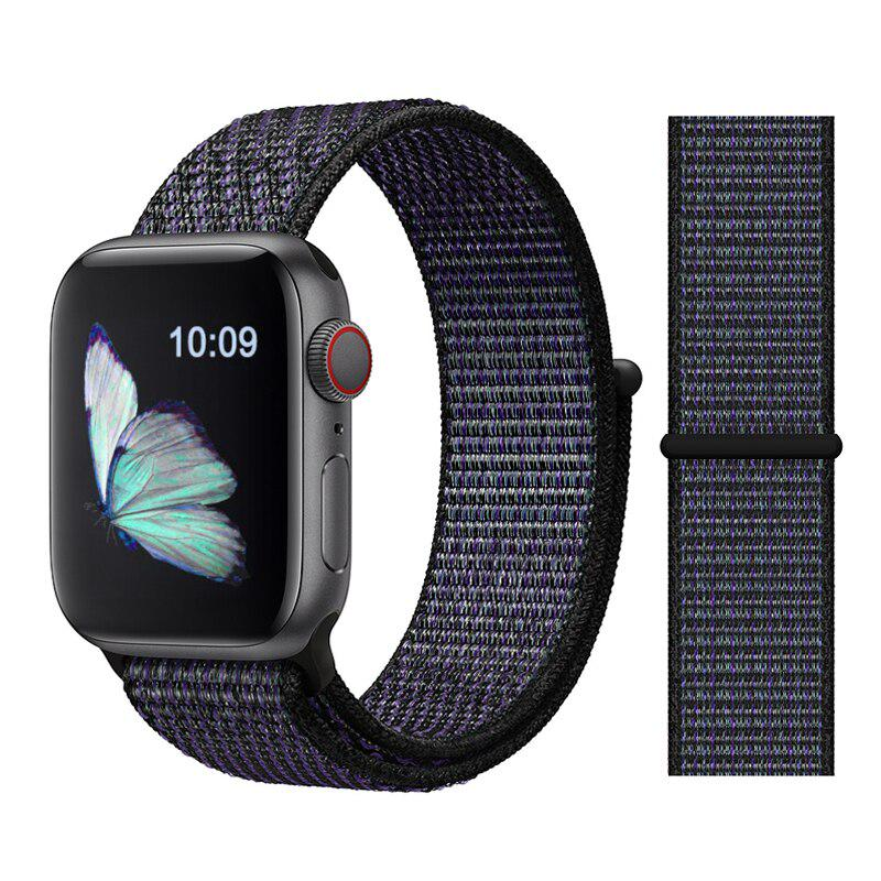 Ремінець нейлоновий Sport Loop Band для Apple Watch 42/44/45 мм Series SE/7/6/5/4/3/2/1 №33 Hyper Grape - фото 2