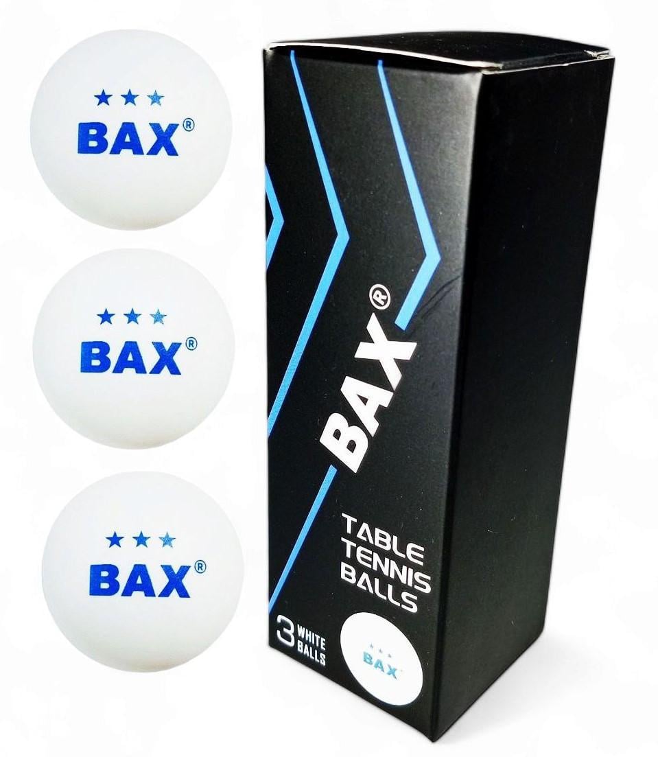 Набор мячиков для настольного тенниса Bax 3 Star 3 шт. White (151310)