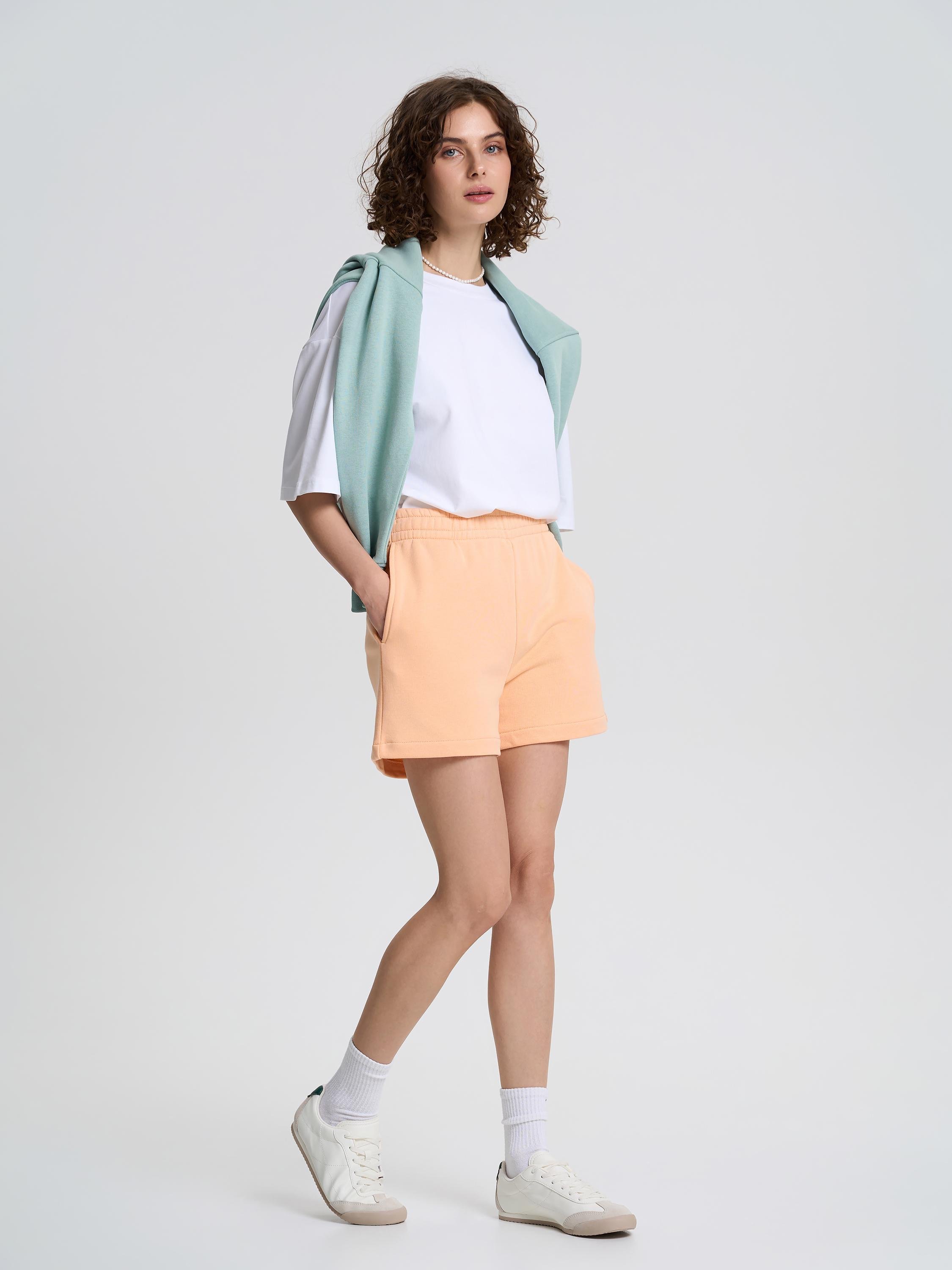 Шорты женские короткие ROZA 231112 L Персиковый (4824005716096) - фото 2