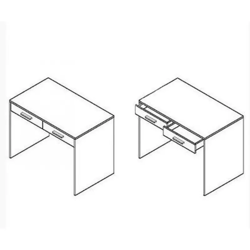Стол письменный Гербор Непо BIU2S 100х59х76 см Дуб сонома/Нимфея альба (23266425) - фото 4 Стол письменный Гербор Непо BIU2S 100х59х76 см Дуб сонома/Нимфея альба (23266425) - фото 4