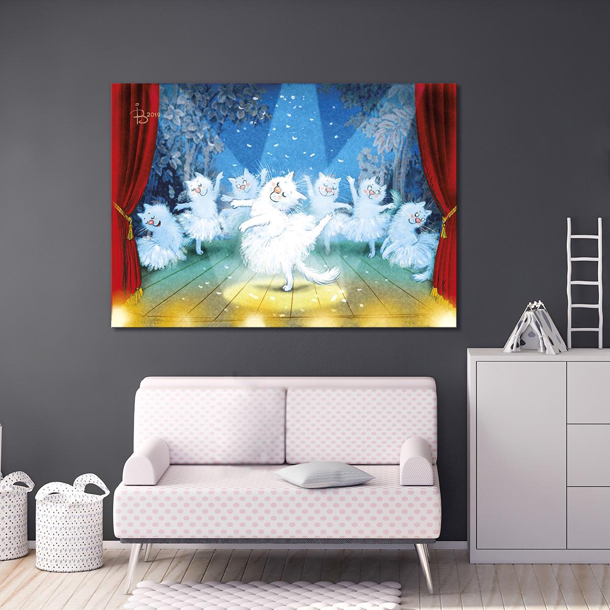 Модульная картина Балет 1 модуль размером 70x105 см (_rinaz_20192147)