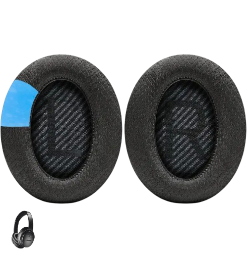 Амбушюри тканинні для Bose Quietcomfort AE2 QC2 QC15 QC25 QC35 QC45 Чорний (28748780) - фото 5