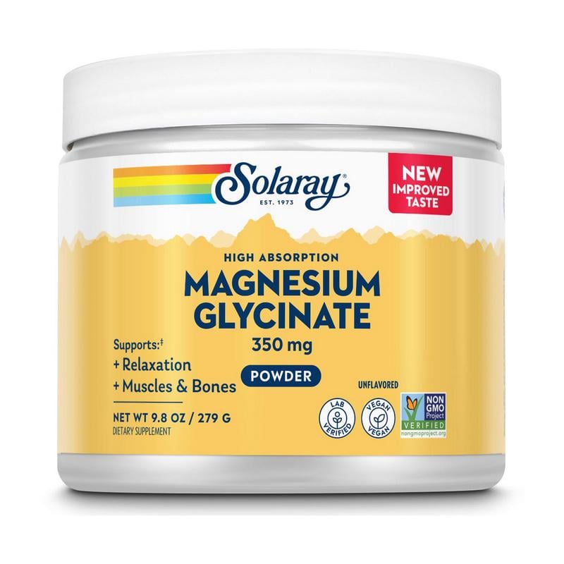 Магній гліцинат Solaray Magnesium Glycinate 350 mg 279 г