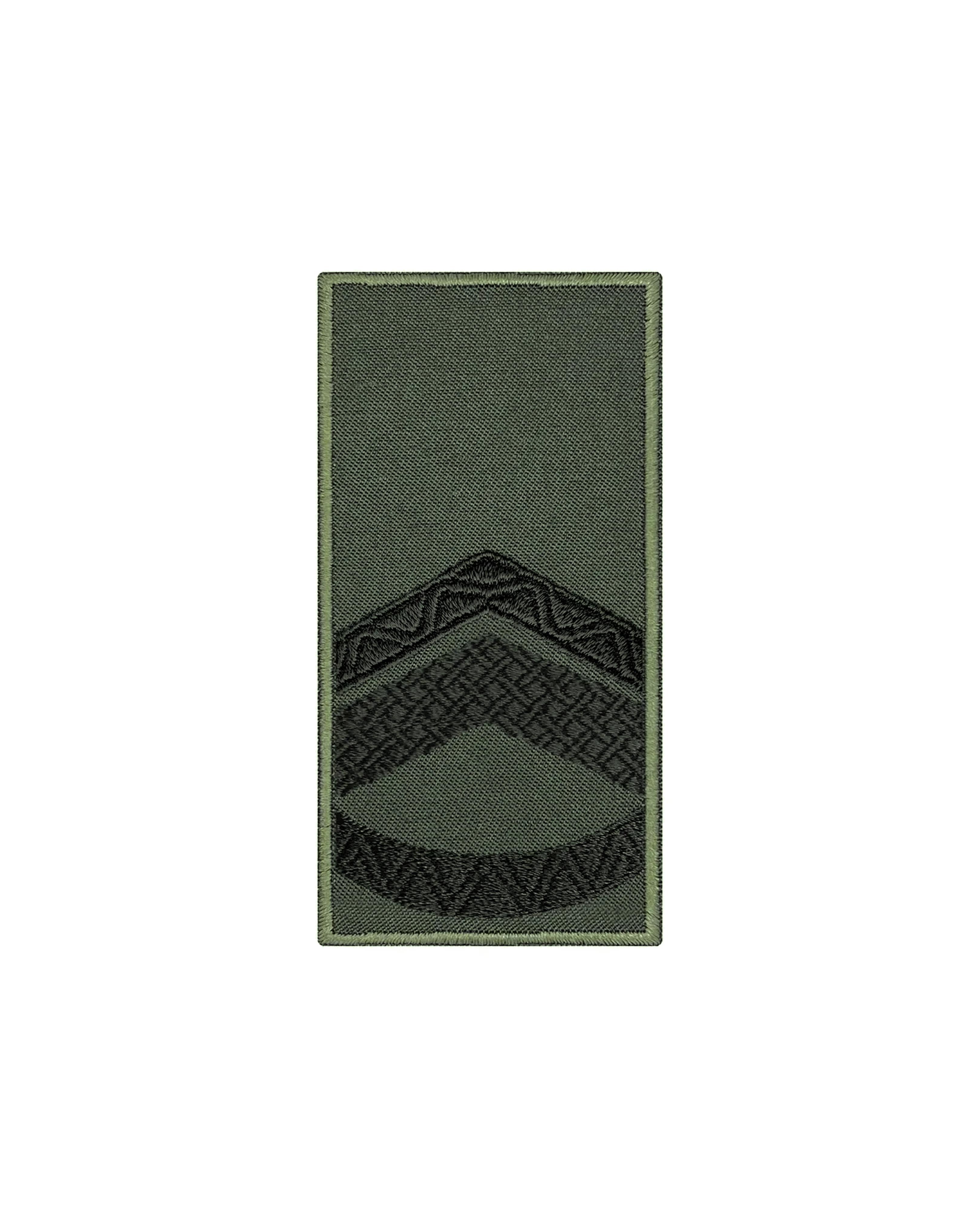 Погон Головний Штаб-сержант НГУ 10х5 см Олива/Чорний (POG.NGU-7.3)