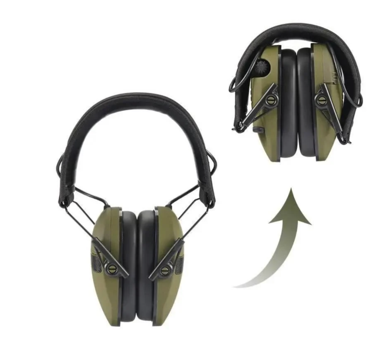 Навушники активні Walker's Razor Slim зі шумозаглушенням NRR 23dB Олива (MK001029) - фото 2