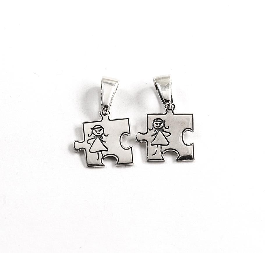 Подвеска из серебра Maxi Silver 2897 Пазлы (82897)