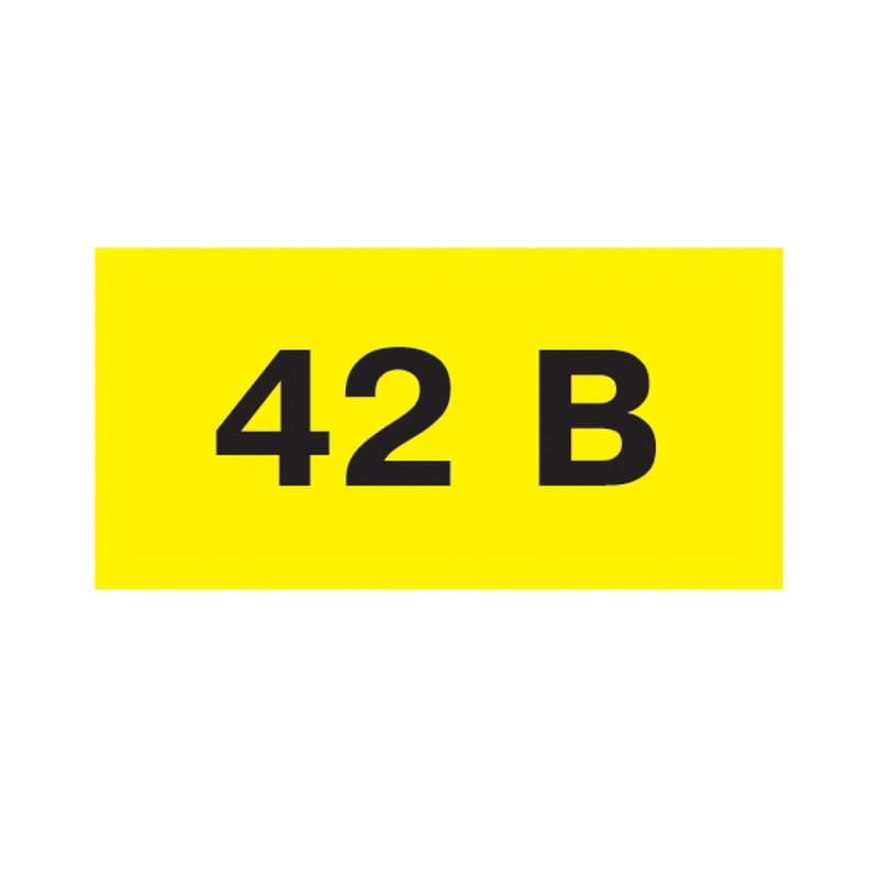 Етикетка самоклеюча E.NEXT e.sticker.voltage.42.1 знак 42В 40x20 мм на аркуші 102 шт. Жовтий (s053314)