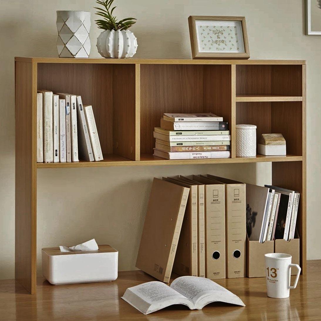 Полка-надстройка настольная из дерева Авинель сиена (АКД-004305)