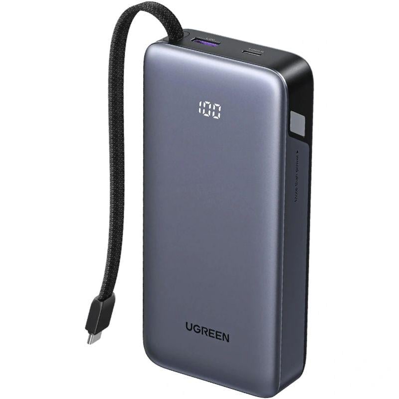 Повербанк UGREEN Nexode PB536 20000 mAh 45W с быстрой зарядкой Серый (55988B)