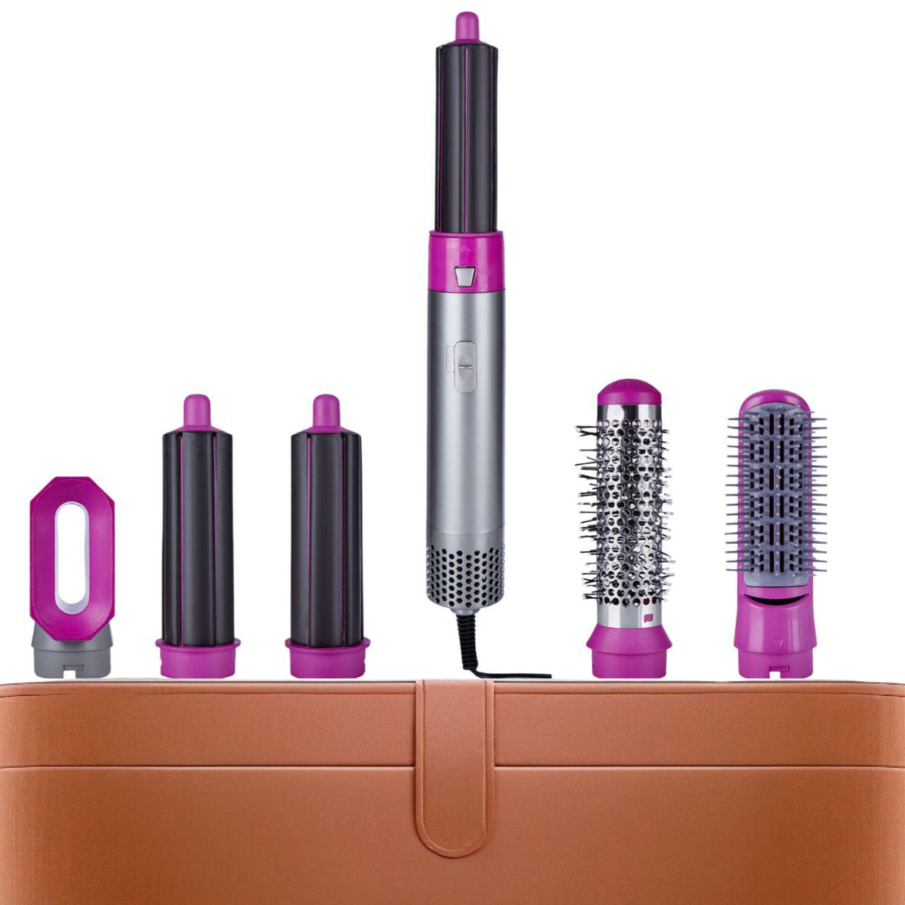 Фен-стайлер 5в1 с насадками 7275/GR с ионизацией/холодным обдувом 1000 Вт (31190877)