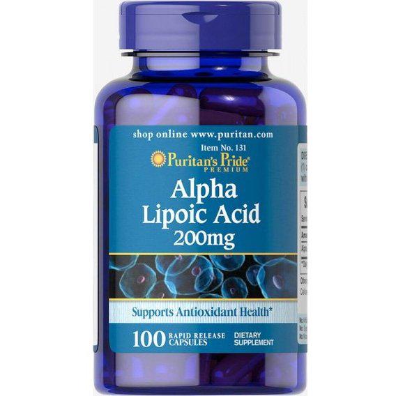 Альфа-ліпоєва кислота Puritan's Pride Alpha Lipoic Acid 200 мг 100 Caps