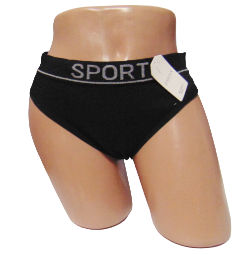 Женские трусики в рубчик Dyana 95123 3XL Черный (1723154041)