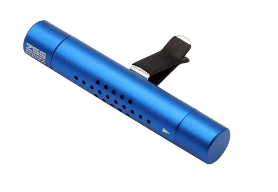 Ароматизатор в автомобіль на вентиляційну решітку зі змінними картриджами Синій