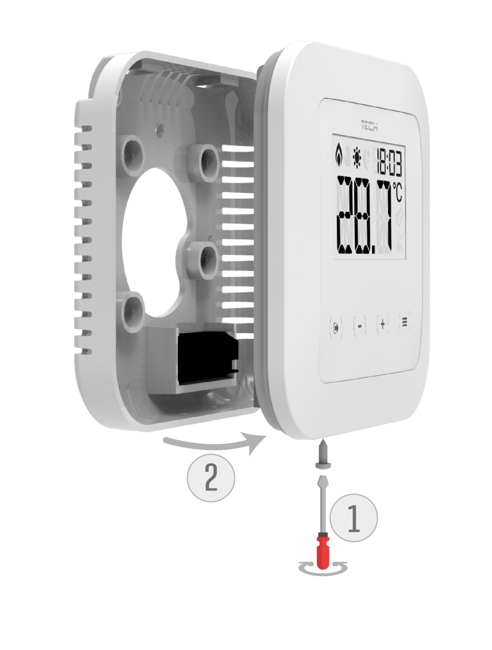 Датчик кімнатний TechST -295 v3 дротовий (13004213) - фото 2 Датчик кімнатний TechST -295 v3 дротовий (13004213) - фото 2