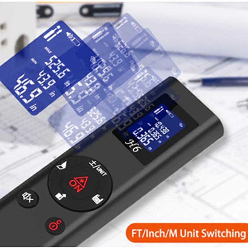 Лазерний далекомір Hireed 40 м H6 IP54 Чорний - фото 3 Лазерний далекомір Hireed 40 м H6 IP54 Чорний - фото 3