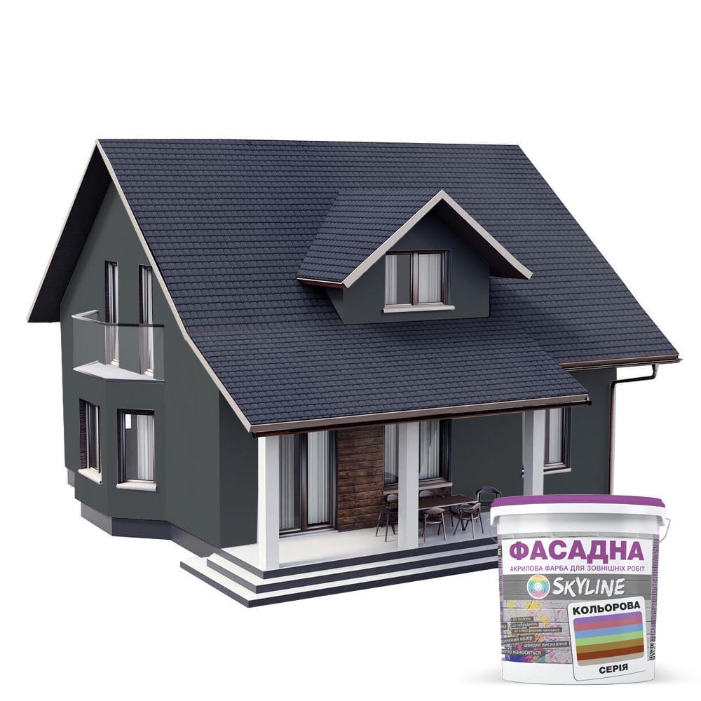 Фарба акрил-латексна фасадна Skyline 3 л 6502-G Касторовий (2487187499) - фото 3 Фарба акрил-латексна фасадна Skyline 3 л 6502-G Касторовий (2487187499) - фото 3