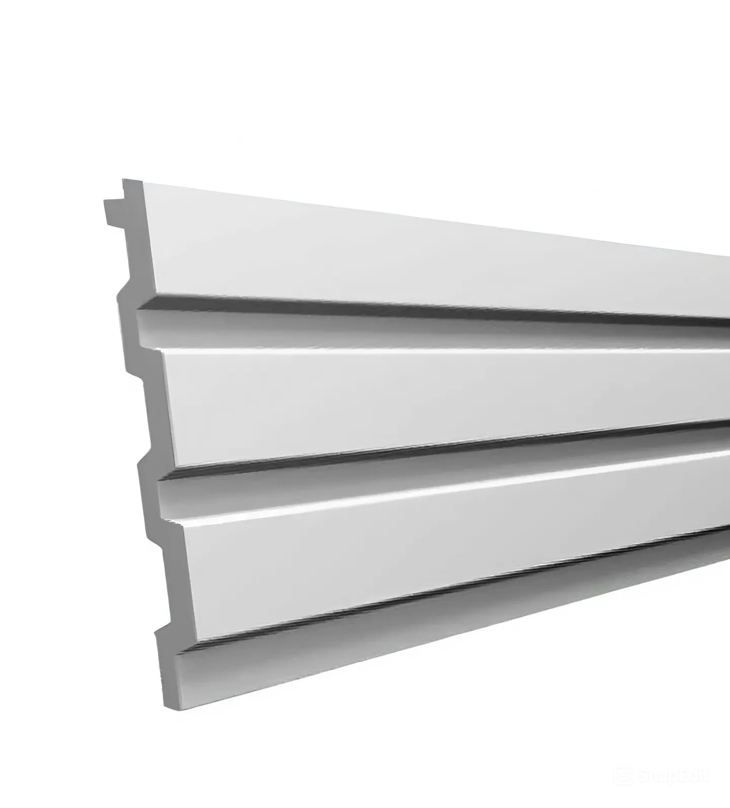 Реечная панель стеновая полимерная Walldeco 2900х115х12 мм Белый (D404-301) - фото 2