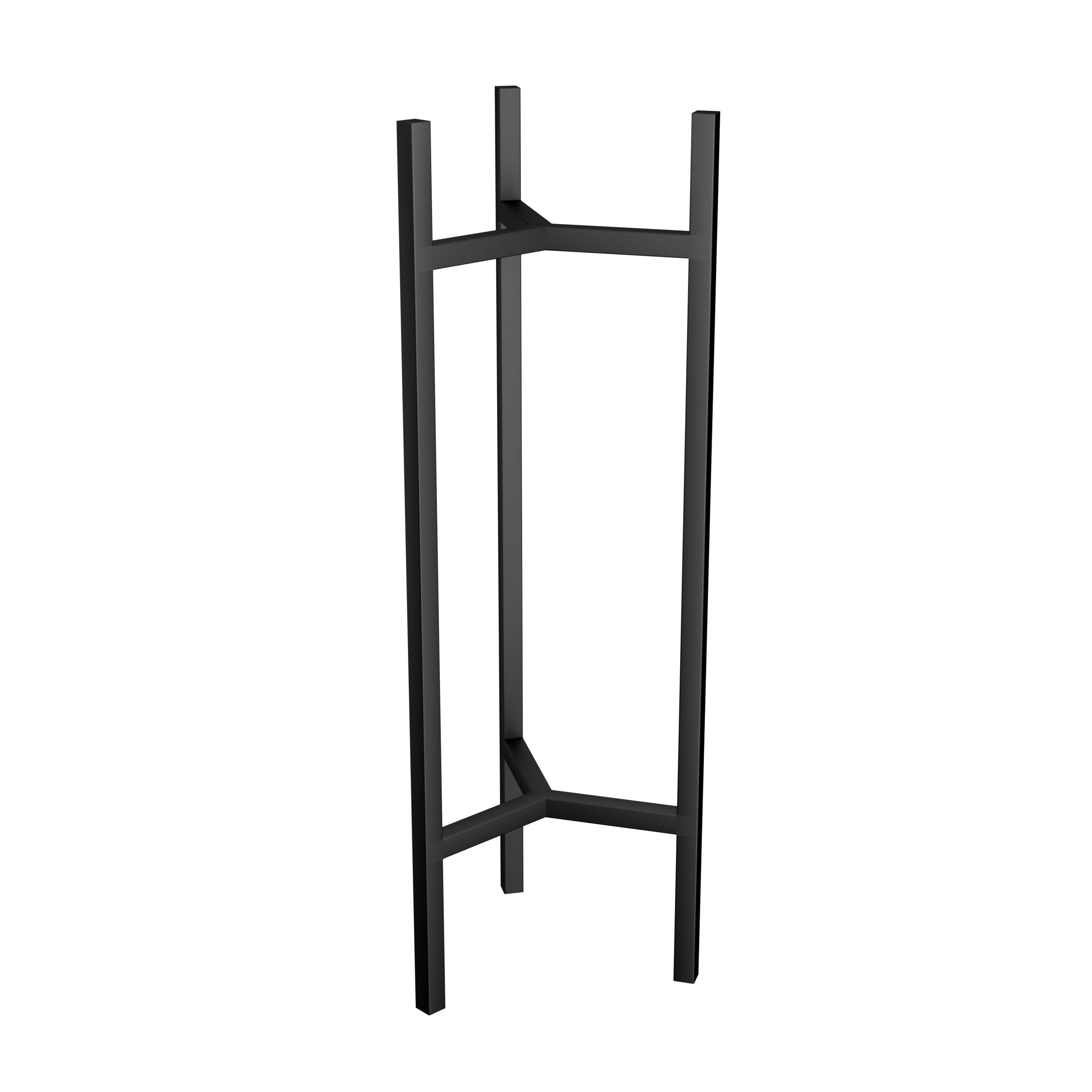 Подставка для цветов Orizon LOFT Y из металла 80х30х30 см Черный матированный