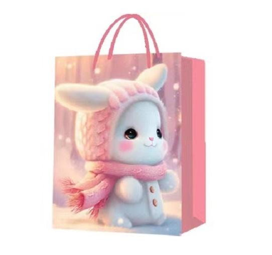 Подарочный пакет Stenson Rabbits 3D R96928-S 18х23х10 см