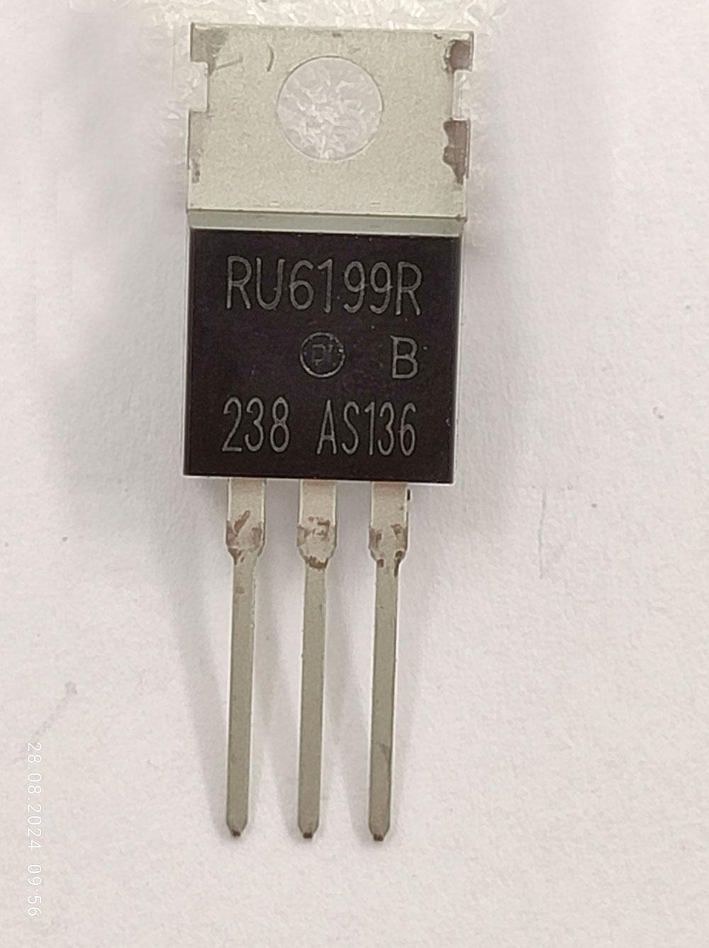 Транзистор RU6199R npn 60V/200A/3,7mOm/300W TO-220 (33391)