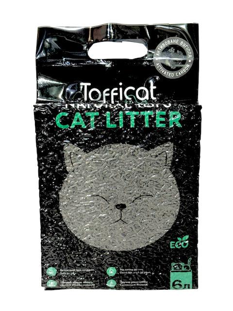 Наповнювач тофу для котячого туалету Tofficat гранульований Активоване вугілля 7,8 кг/18 л (0049) - фото 2 Наповнювач тофу для котячого туалету Tofficat гранульований Активоване вугілля 7,8 кг/18 л (0049) - фото 2