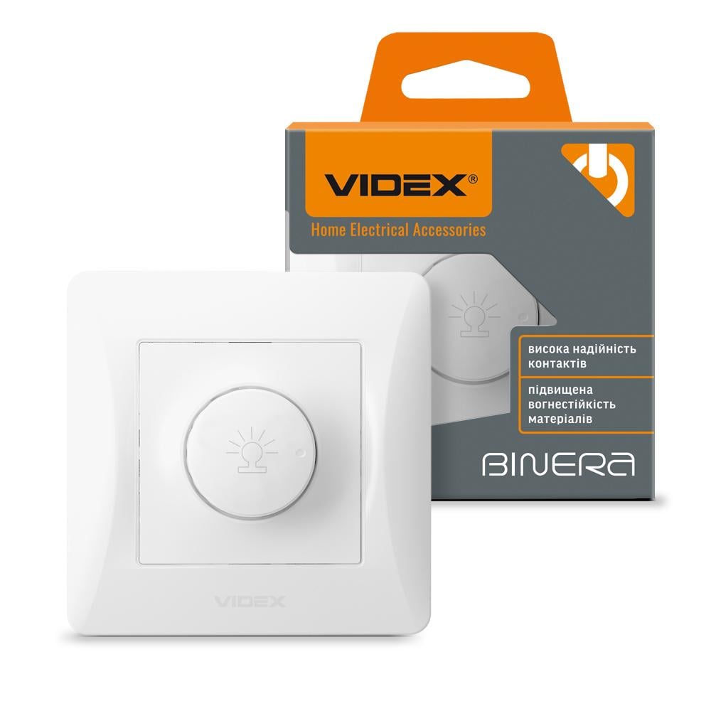 Димер Videx BINERA 600 Вт Білий (VF-BNDM600-W)