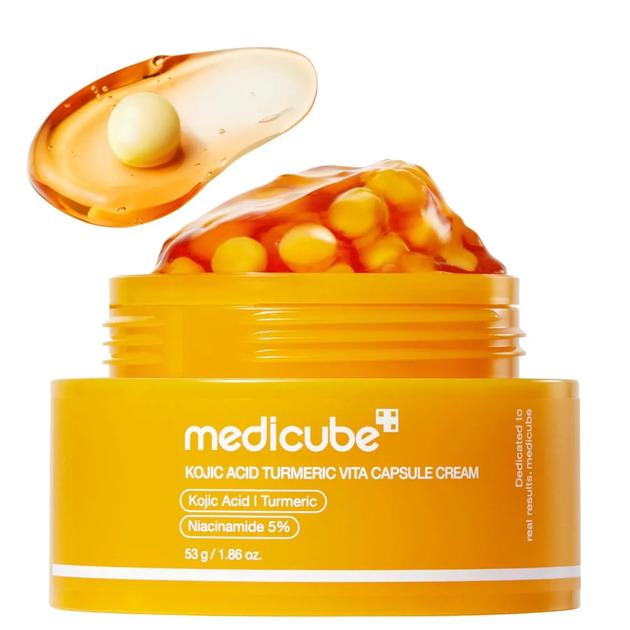 Крем осветляющий капсульный с киевой кислотой и куркумой Medicube Kojic Acid Turmeric Vita Capsule Cream 53 мл (33802058)