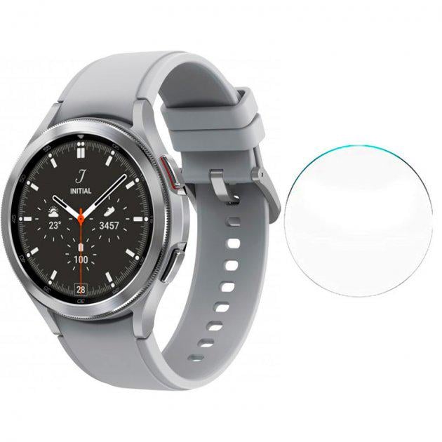 Захисне скло Watchbands для Samsung Galaxy Watch 4 Classic 46 мм Silver (WB000446SILVER-1)