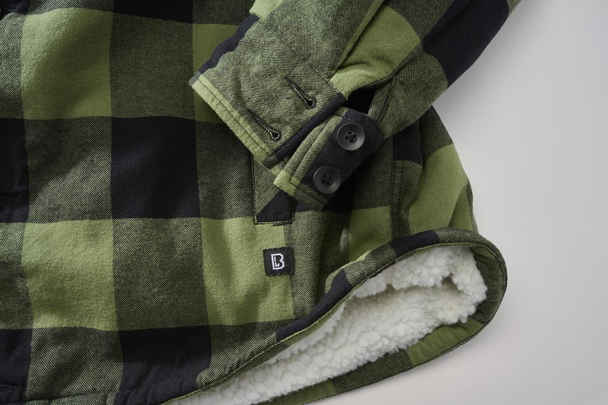 Куртка Brandit Lumberjacket Hooded M Olive/Black (3172/184M) - фото 3