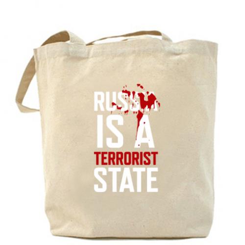 Шоппер russia is a terrorist state Бежевый (11042251-11-167791)