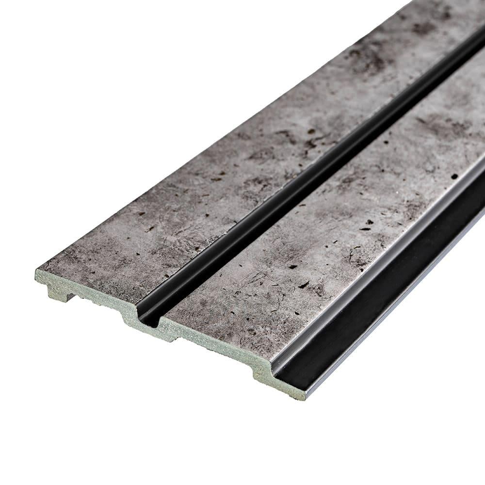 Рейка стеновая декоративная Sticker Wall PC 2900х120х12 мм Бетон с золотыми вкраплениями (SW-00001752)