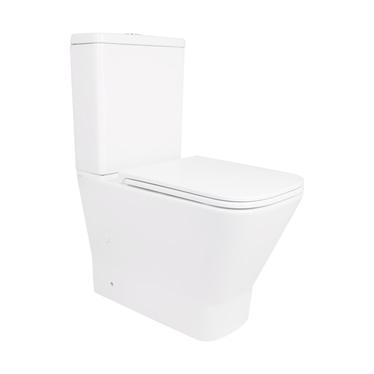 Унитаз-компакт Qtap Cardinal Ultra Quiet безободочный с сиденьем Soft-close (QT04222168AUQ3W)