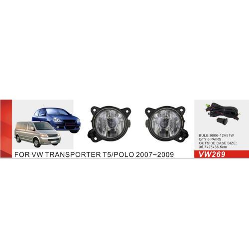 Фары дополнительной модели VW Polo 4 2005-09/Transporter T5/Skoda Fabia/VW-269/9006-12V55W/эл.проводка (VW-269) - фото 2