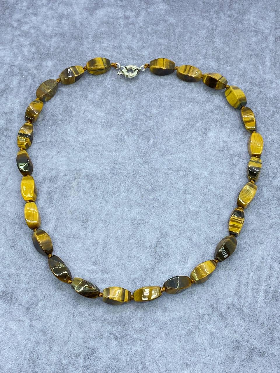 Бусы тигровый глаз 44 см Разноцветный (9935)