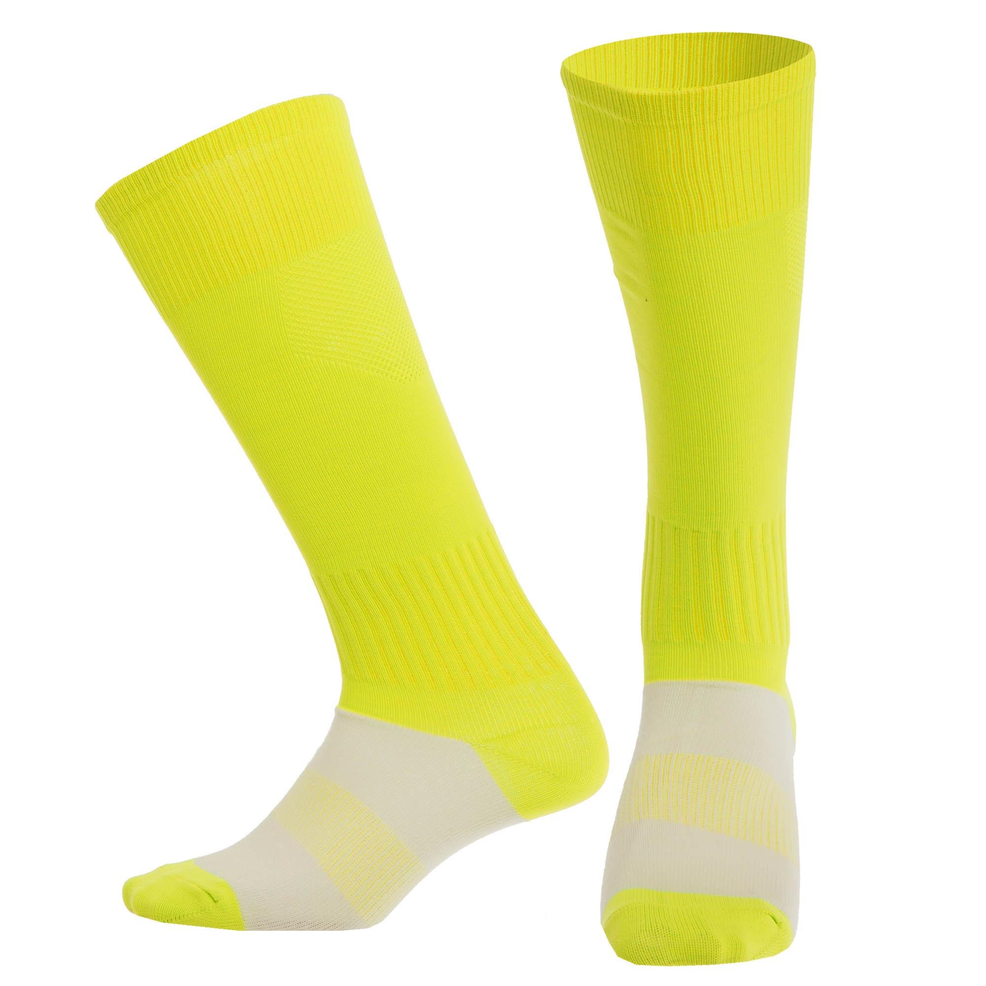 Гетры футбольные юниорские Zelart KS-08M р. 32-39 Желтый (DR011099)