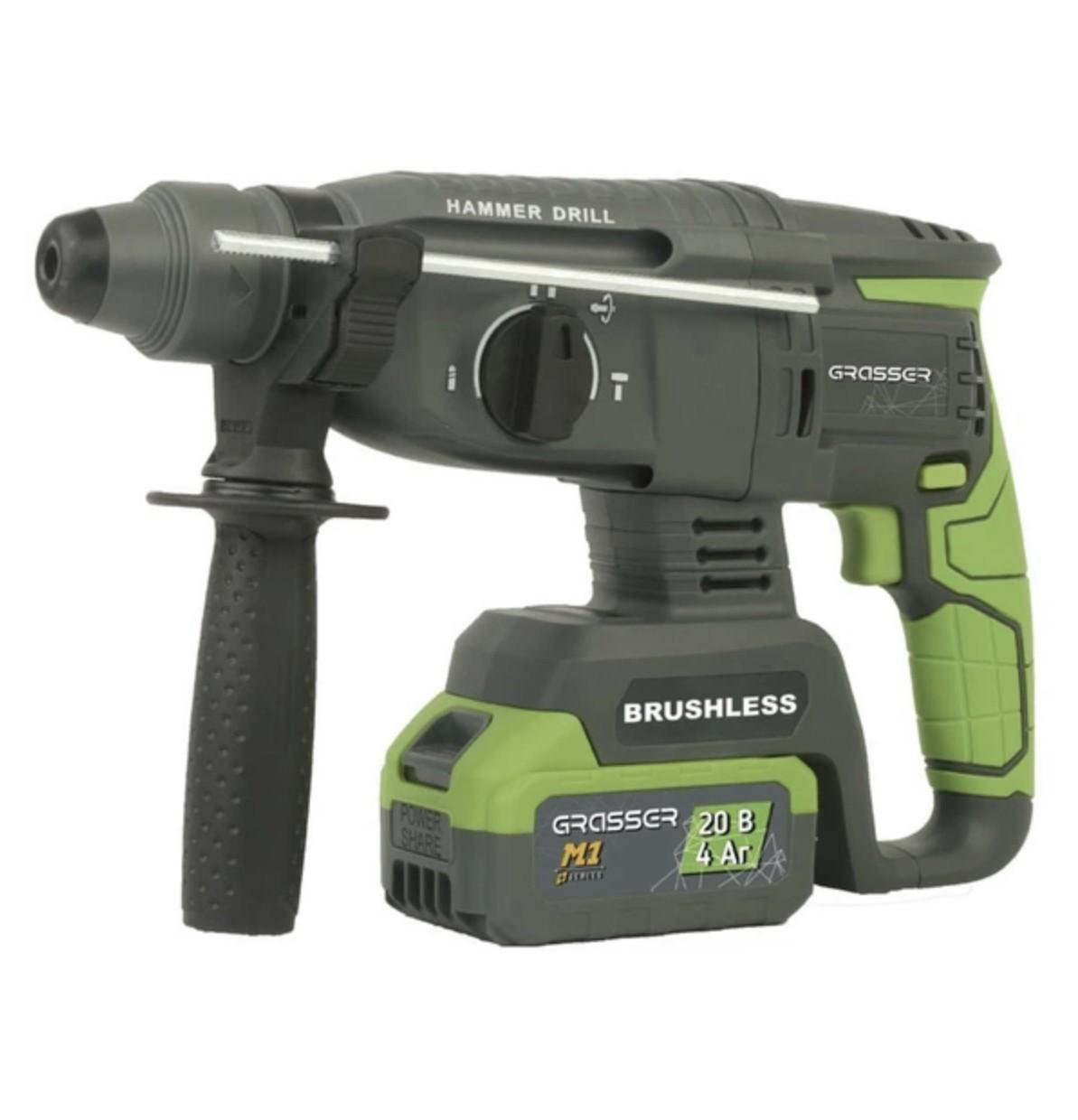 Перфоратор акумуляторний бездротовий Grasser GRHH 226 20В Li-Ion у кейсі ( 226) Перфоратор акумуляторний бездротовий Grasser GRHH 226 20В Li-Ion у кейсі ( 226)