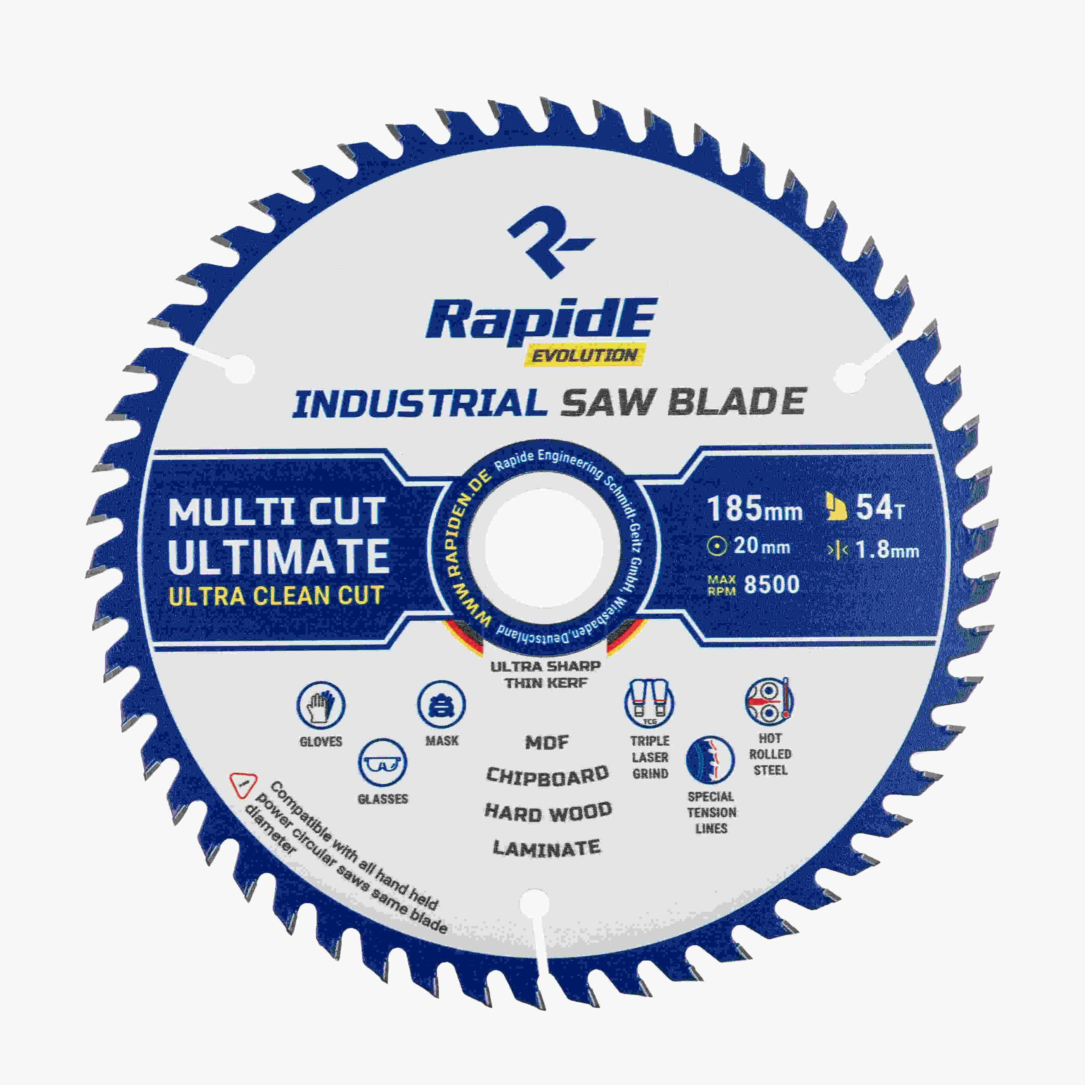 Диск пиляльний RapidE 54T LAMINATE 185x20 мм (НФ-00001029)