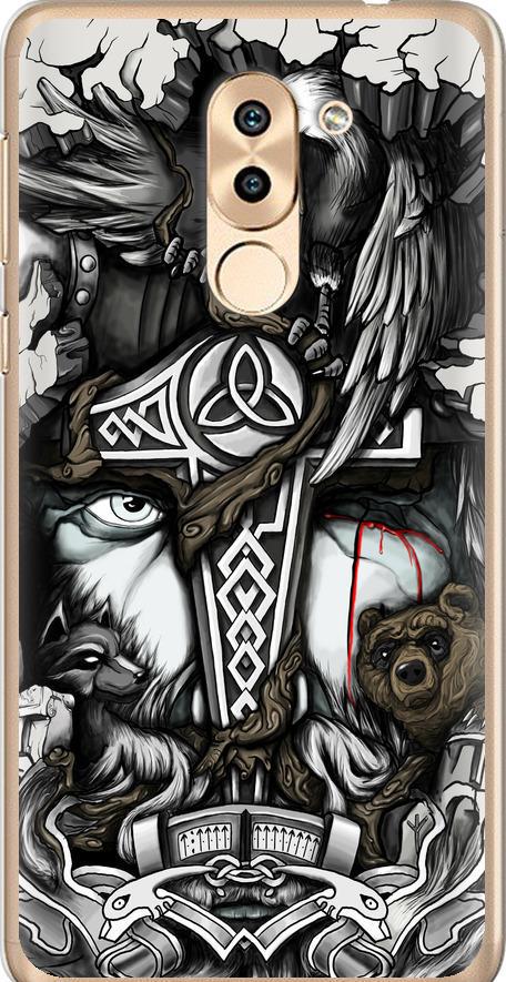 Чехол на Huawei Honor 6X Тату Викинг (4098u-460-42517) Чехол на Huawei Honor 6X Тату Викинг (4098u-460-42517)