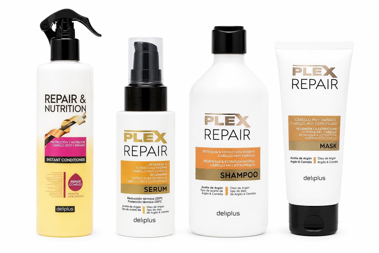 Набор для восстановления волос Deliplus PLEX REPAIR + Repair & Nutrition Набор для восстановления волос Deliplus PLEX REPAIR + Repair & Nutrition