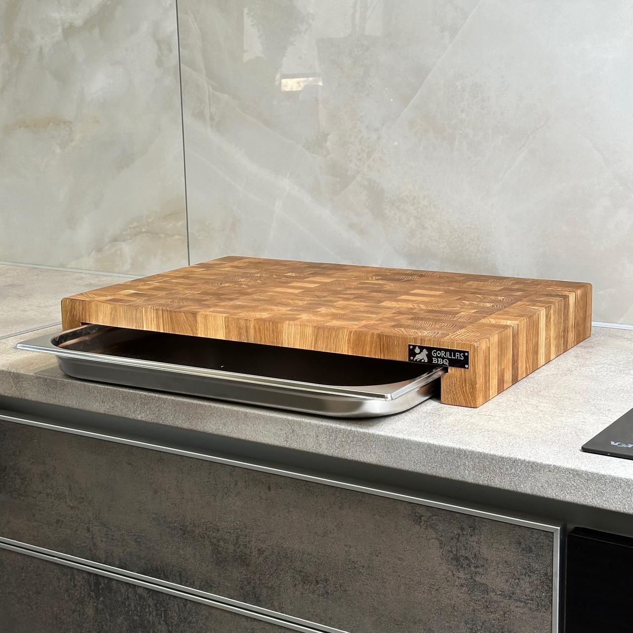 Доска разделочная профессиональная торцевая с гастроемкостью 60х40х7,5 см (DS8) - фото 6 Доска разделочная профессиональная торцевая с гастроемкостью 60х40х7,5 см (DS8) - фото 6